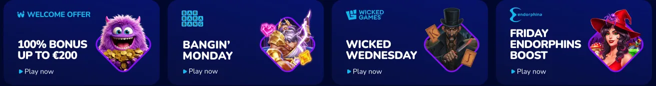 Pelit WeezyBet-kasinossa